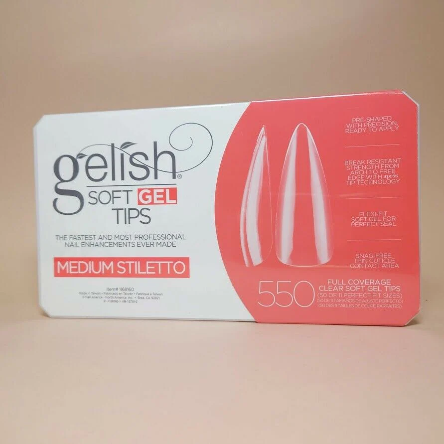 Harmony Gelish Soft Gel Tips [7 Shapes] -Box Of 550 Tips *New - Updated* - Image 8