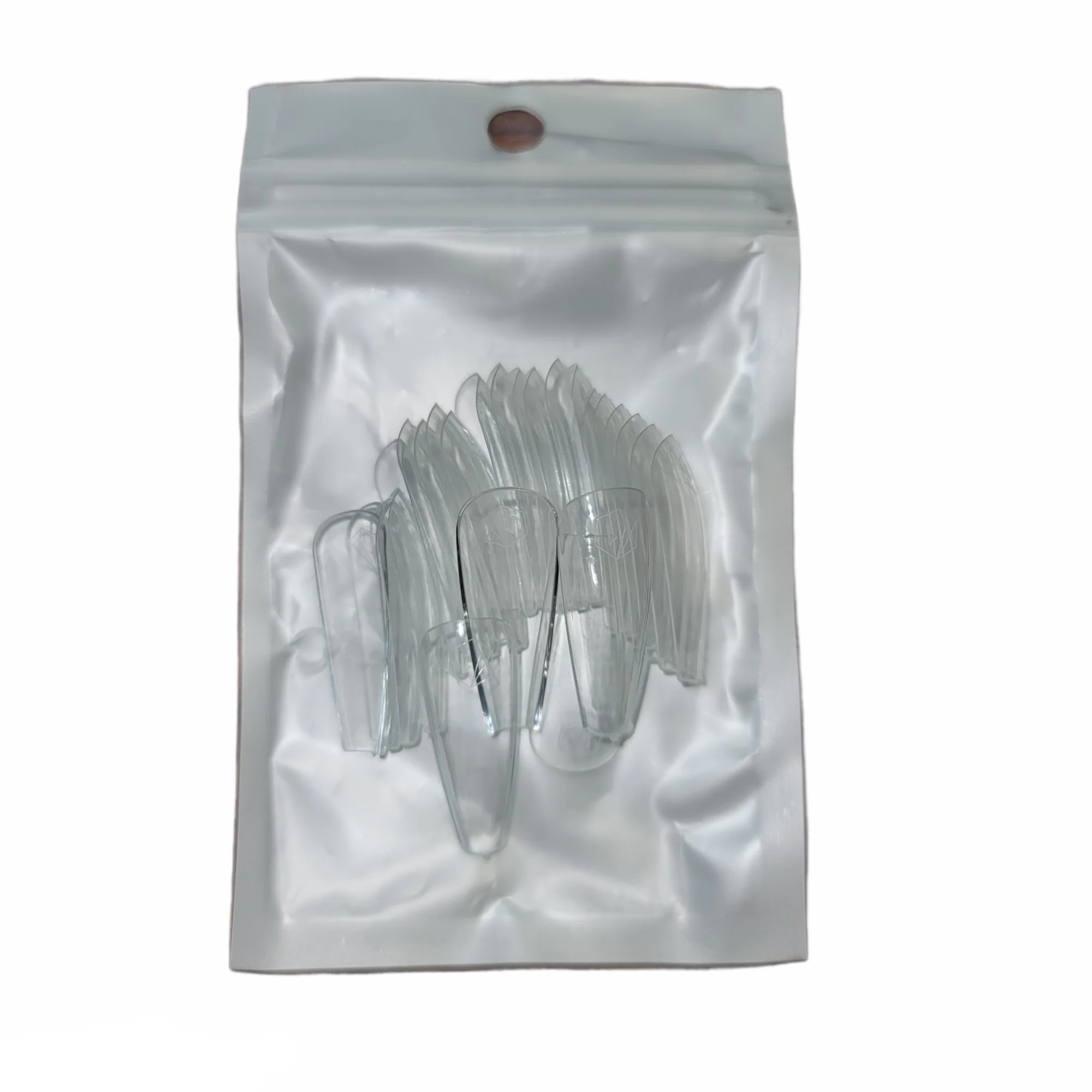 Harmony Gelish Soft Gel Tips Long Coffin 50 CT Refill - Image 10