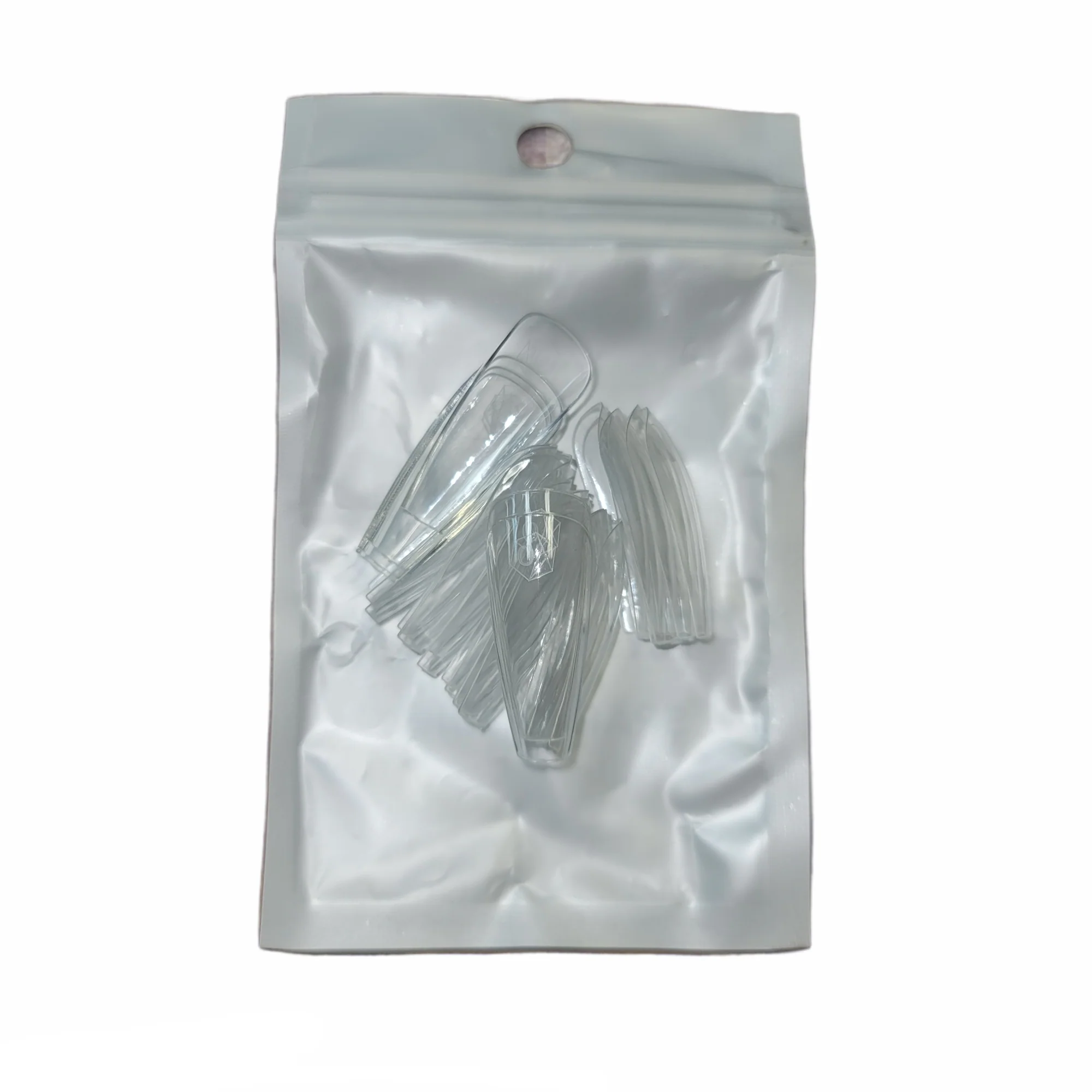 Harmony Gelish Soft Gel Tips Long Coffin 50 CT Refill - Image 11