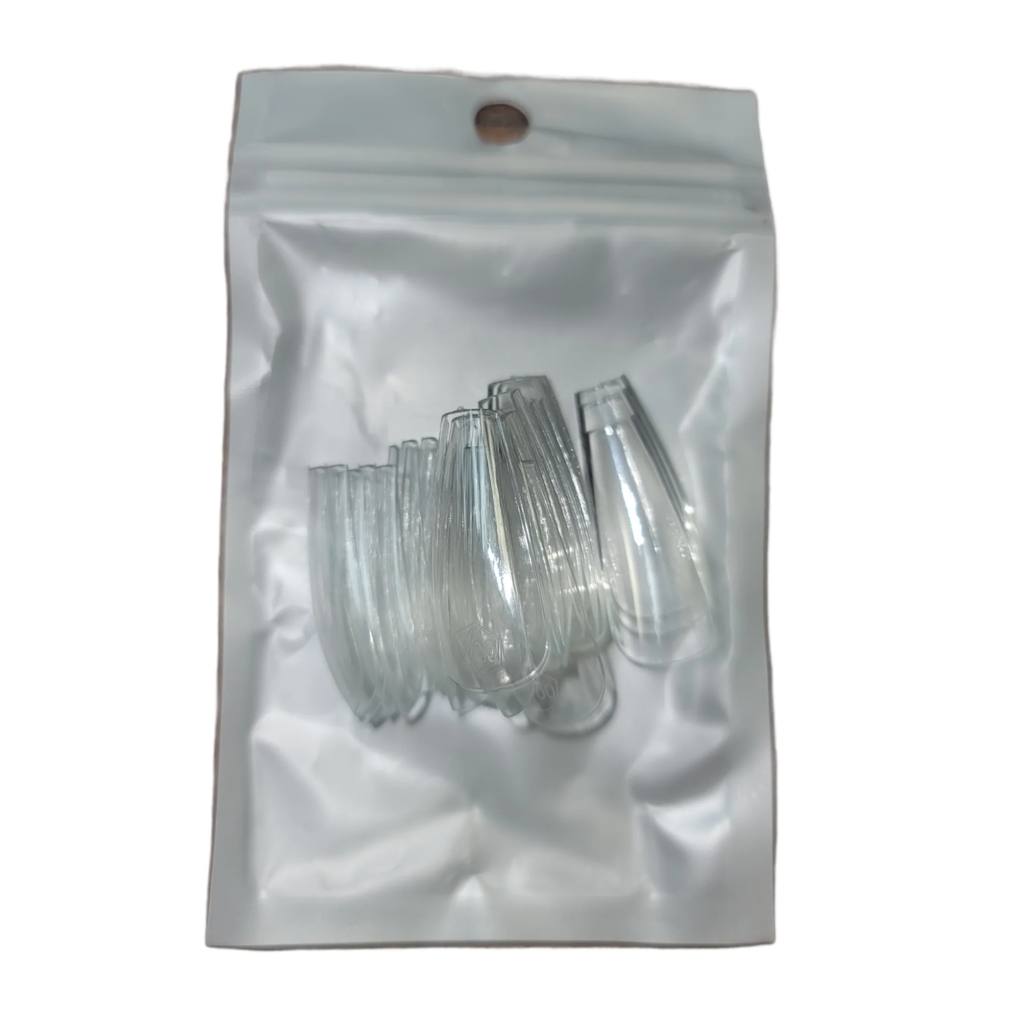 Harmony Gelish Soft Gel Tips Long Coffin 50 CT Refill - Image 12