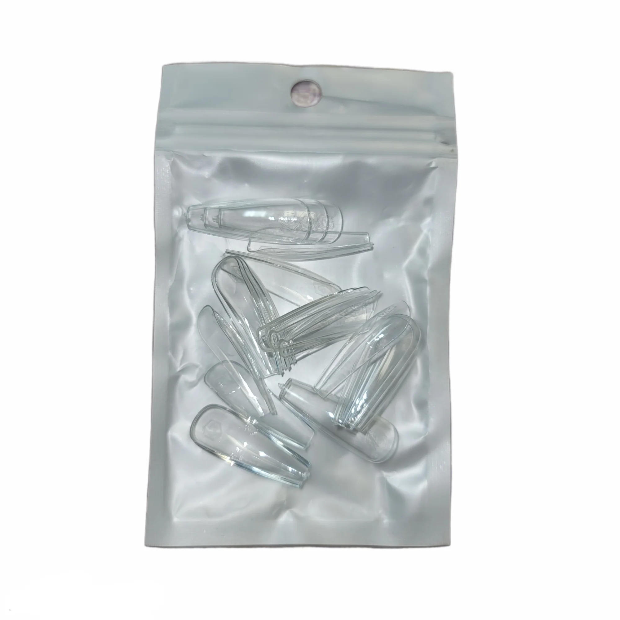 Harmony Gelish Soft Gel Tips Long Coffin 50 CT Refill - Image 8