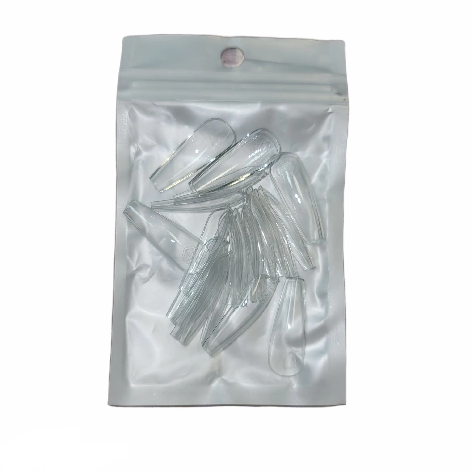 Harmony Gelish Soft Gel Tips Long Coffin 50 CT Refill - Image 9