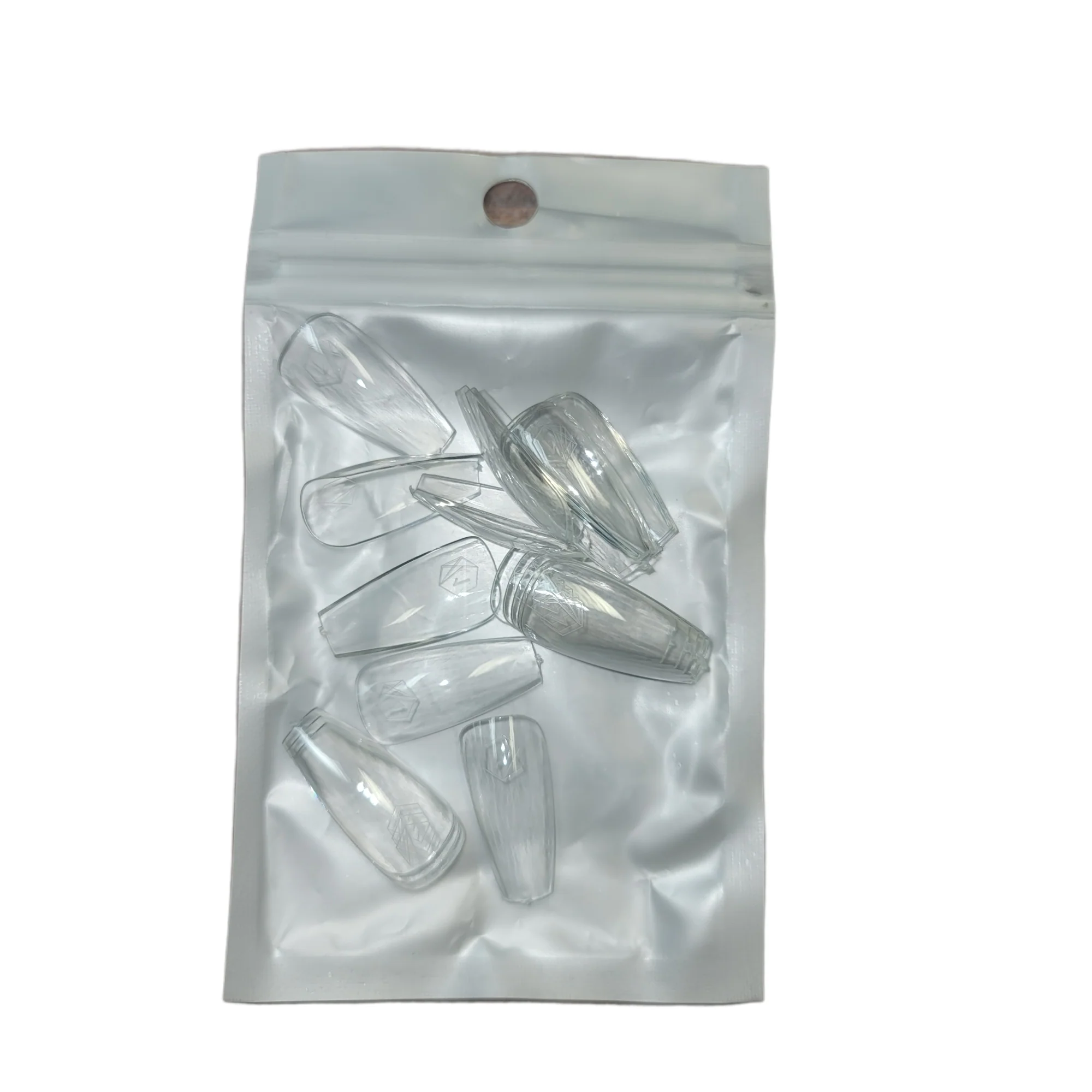 Harmony Gelish Soft Gel Tips Medium Coffin 50 CT Refill - Image 11