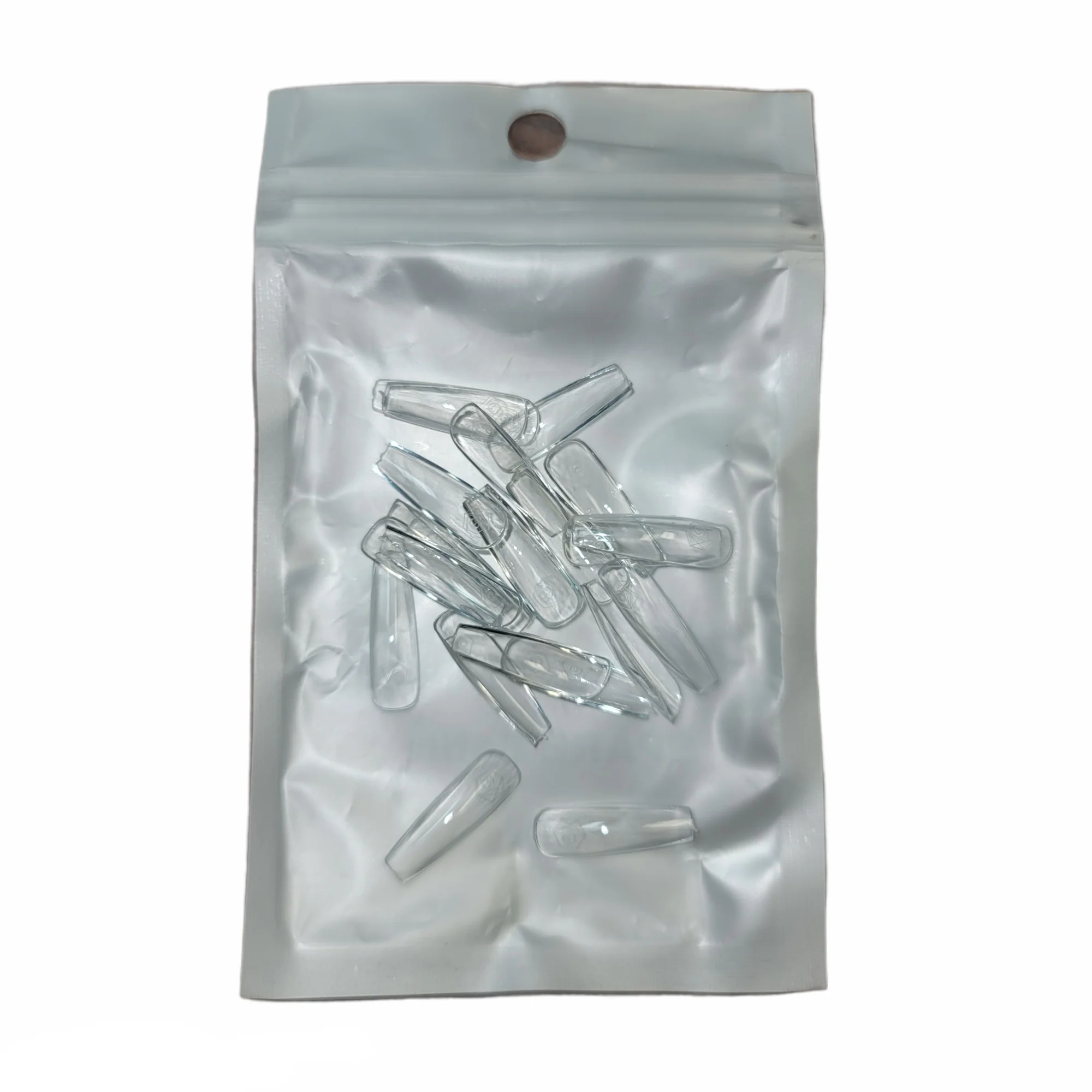 Harmony Gelish Soft Gel Tips Medium Coffin 50 CT Refill - Image 4