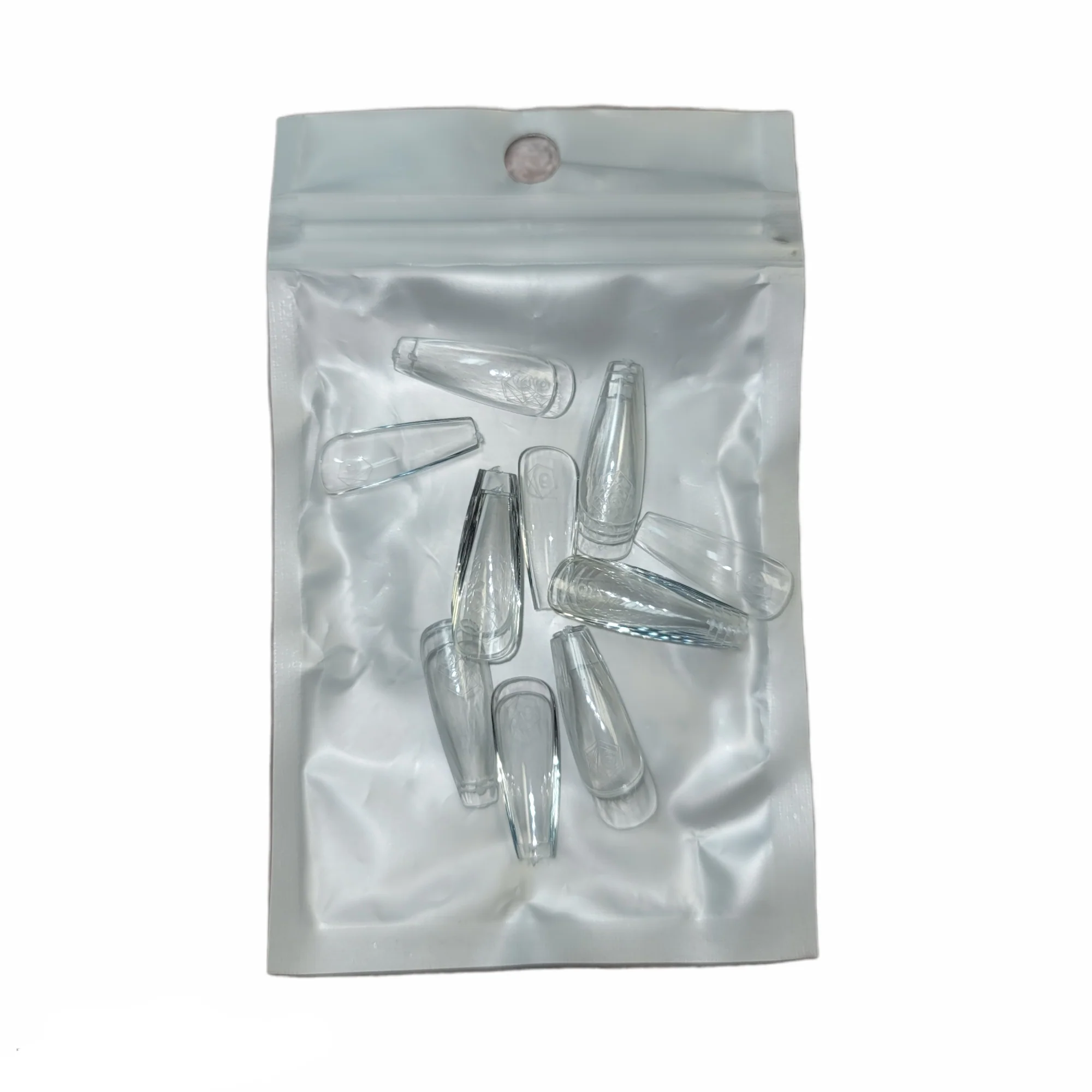 Harmony Gelish Soft Gel Tips Medium Coffin 50 CT Refill - Image 5