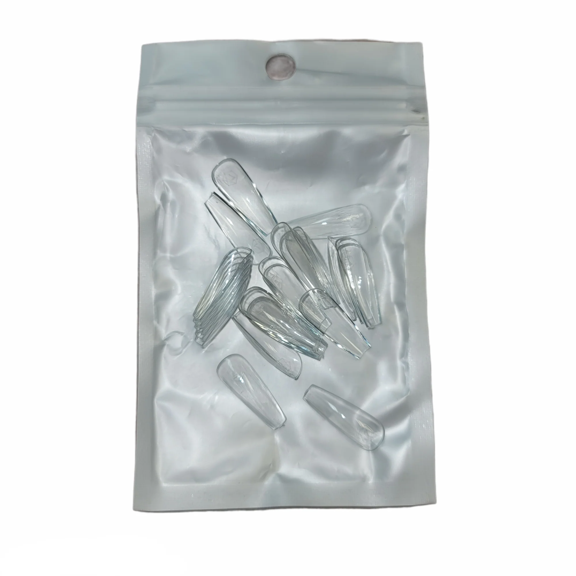 Harmony Gelish Soft Gel Tips Medium Coffin 50 CT Refill - Image 6
