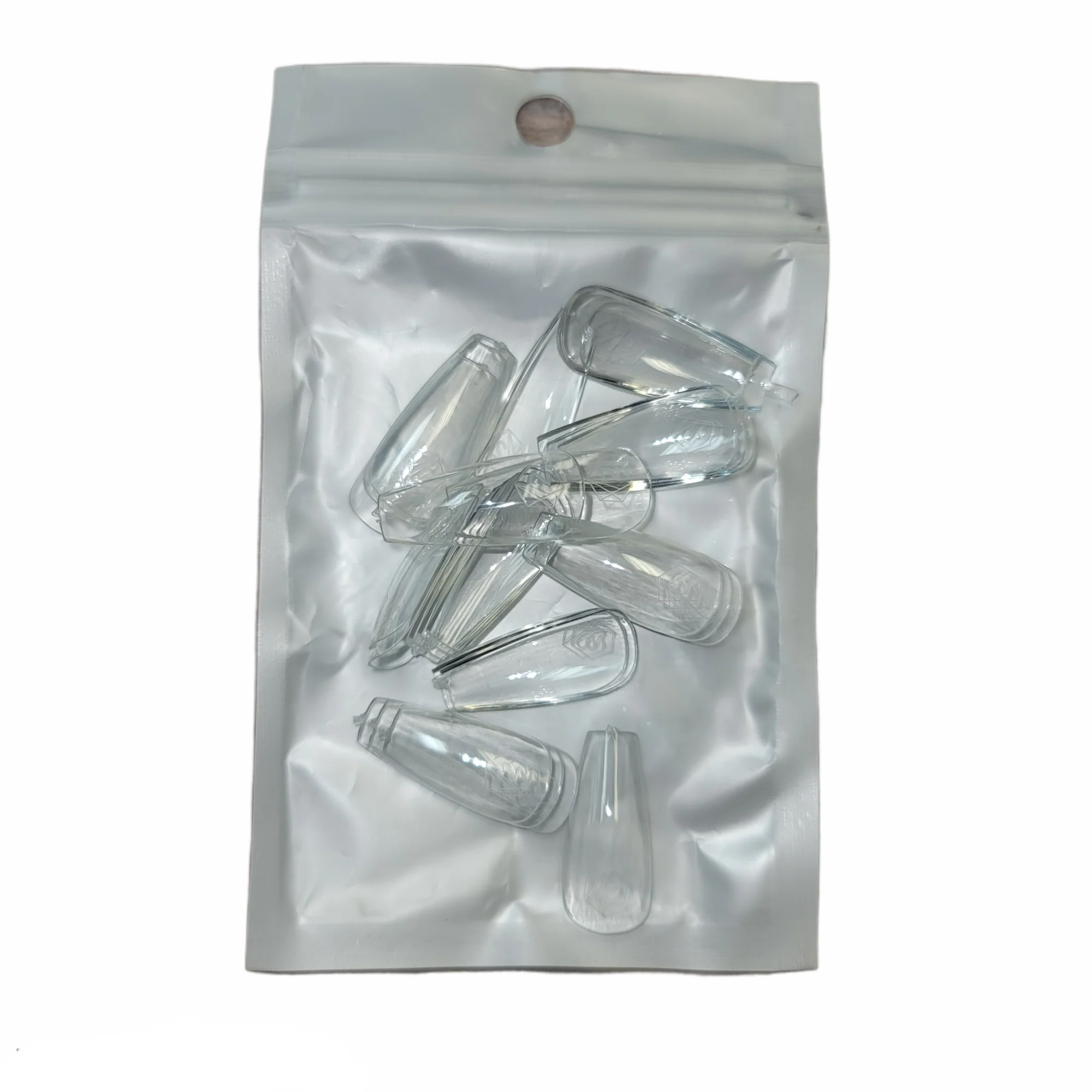 Harmony Gelish Soft Gel Tips Medium Coffin 50 CT Refill - Image 7