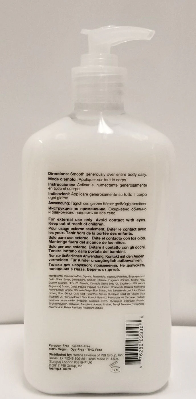Hempz Fresh Fusions Sugarcane & Papaya Herbal Body Moisturizer -17oz (Pack of 2) - Image 2