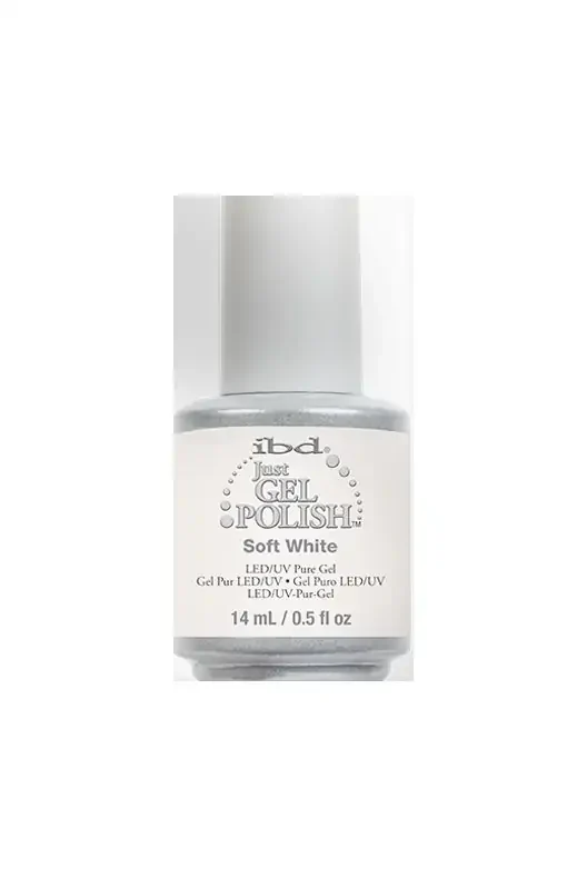 Ibd Just Gel Polish Soft White 0.5 oz 32917