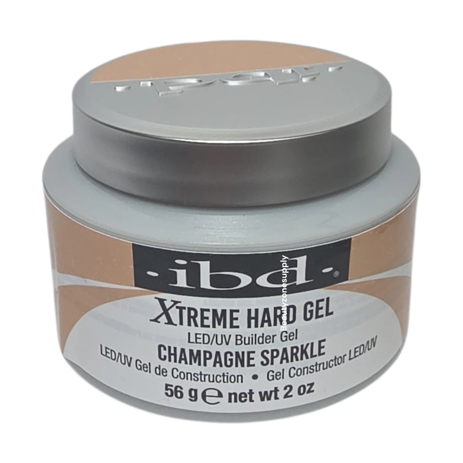 IBD Xtreme Hard Gel LED/UV Builder Gel Champagne Sparkle 2 oz #49933 - Image 3