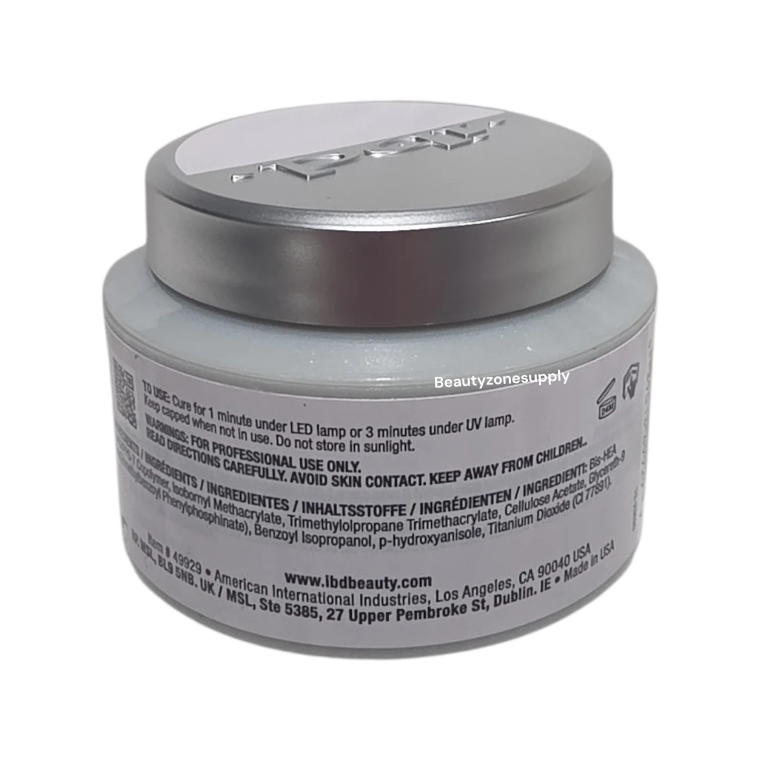 IBD Xtreme Hard Gel LED/UV Builder Gel Milk White 2 oz #49929 - Image 2