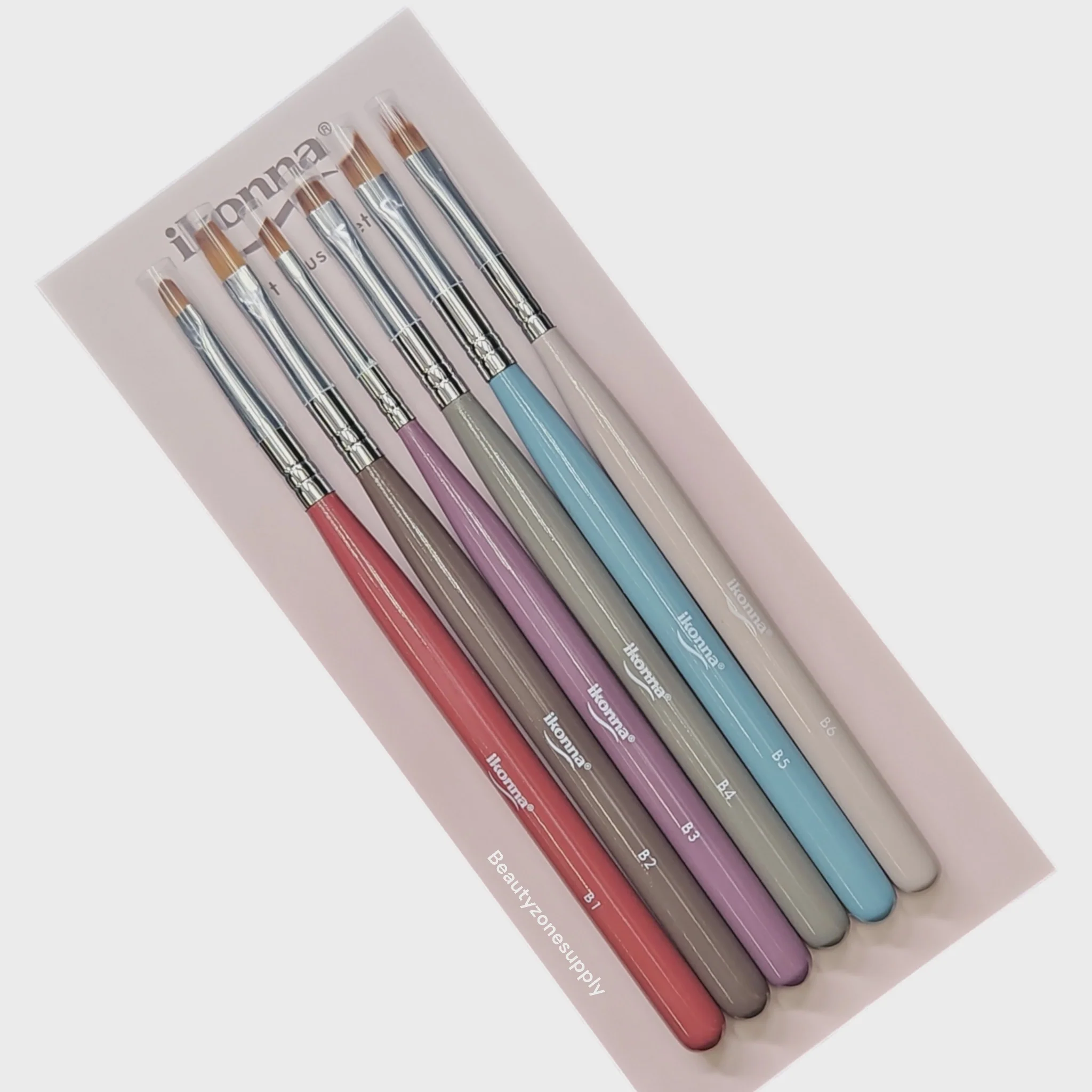 ikonna Gel Art brush set 6 pcs #Set B - Image 2
