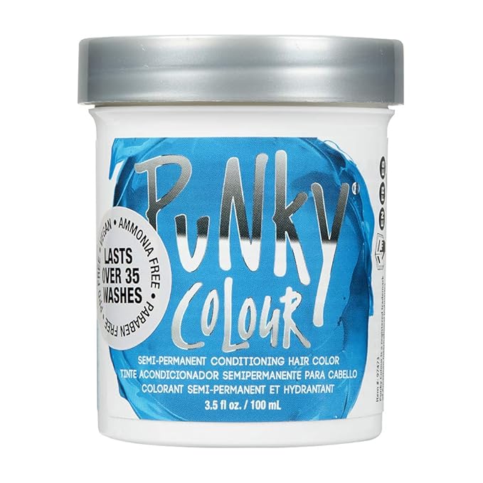 Punky Colour Semi-Permanent Conditioning Hair Color Lagoon Blue 3.5 Oz #97473