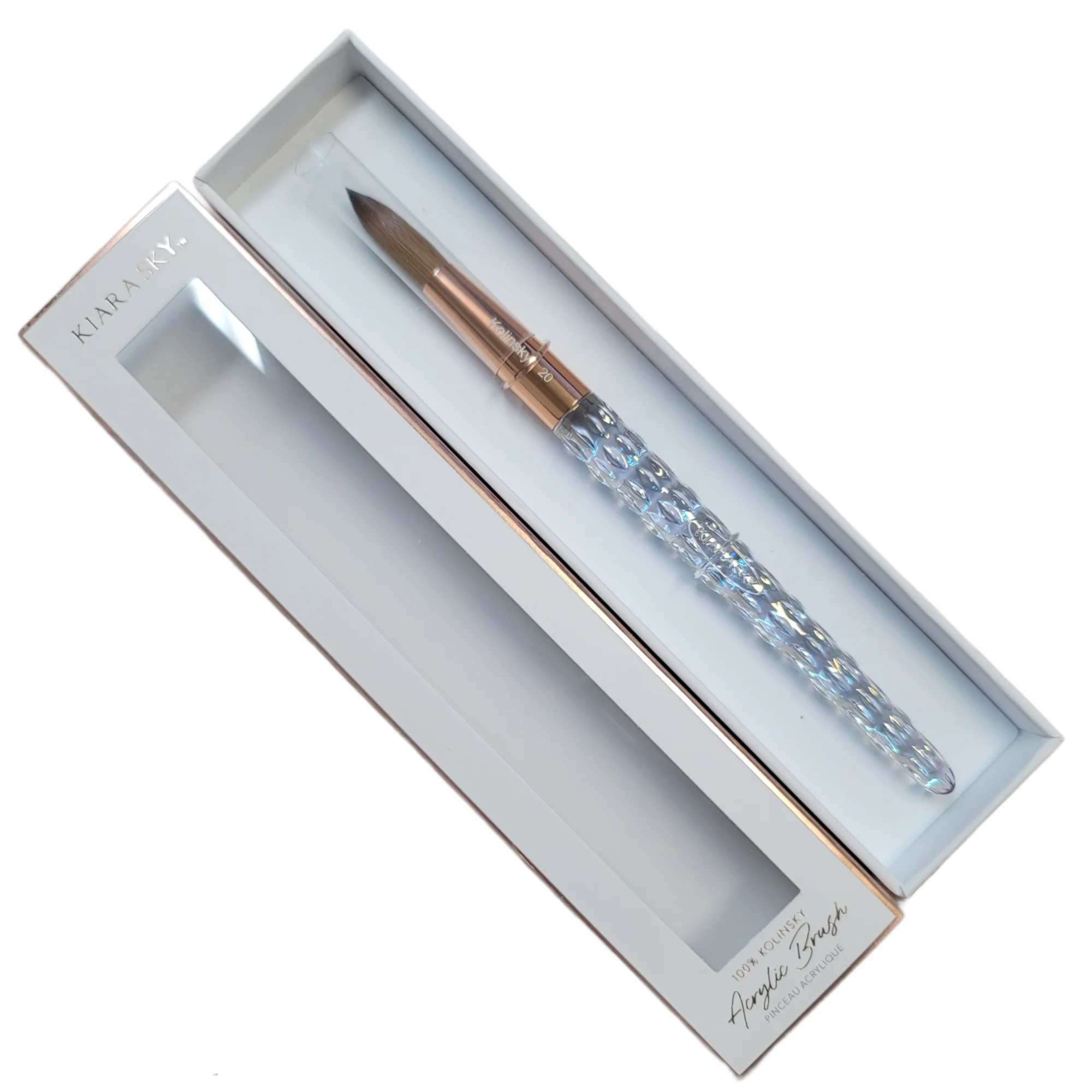 Kiara Sky Acrylic Nail Brush Kolinsky size 20