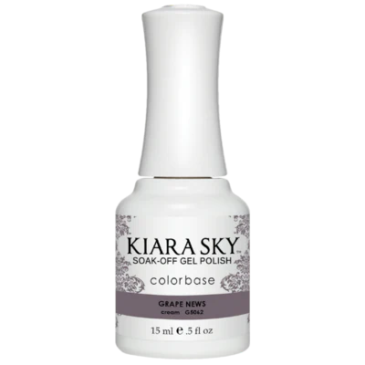 Kiara Sky All In One Gel Polish 0.5 oz Grape News! G5062