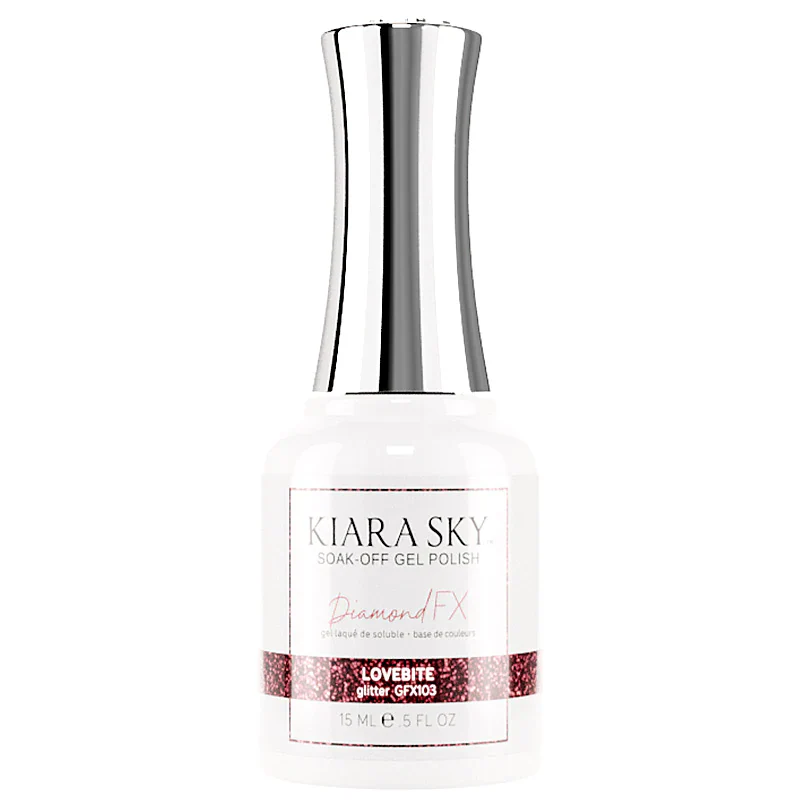Kiara Sky Diamond FX Gel Polish- LOVEBITE 0.5 oz #GFX103