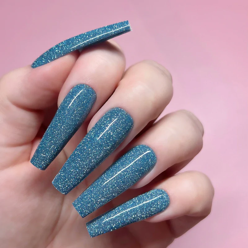 Kiara Sky Diamond FX Gel Polish- SO INTO BLUE 0.5 oz #GFX107 - Image 2
