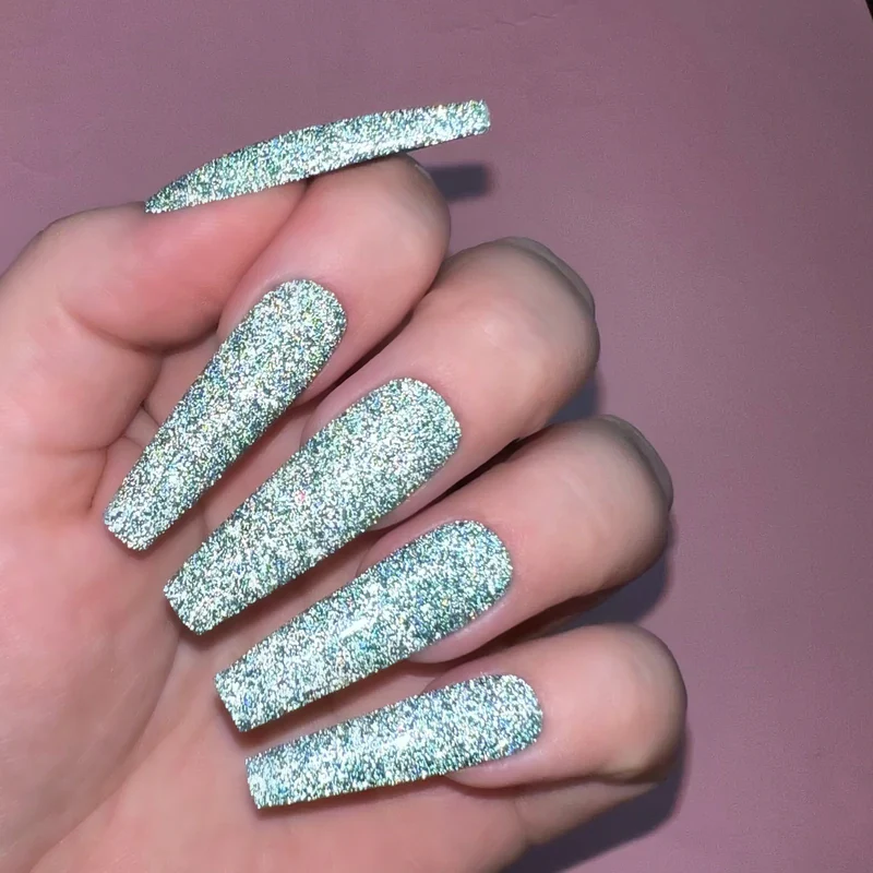 Kiara Sky Diamond FX Gel Polish- TEARFUL 0.5 oz #GFX106 - Image 3