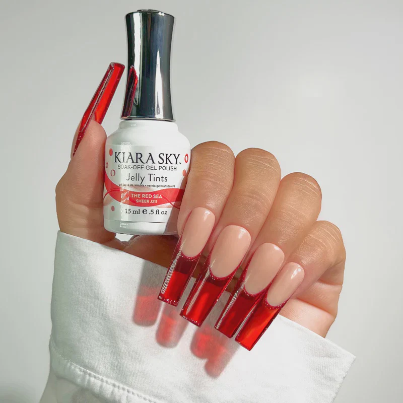 Kiara Sky Gel Polish Jelly The Red Sea 0.5 oz #j211