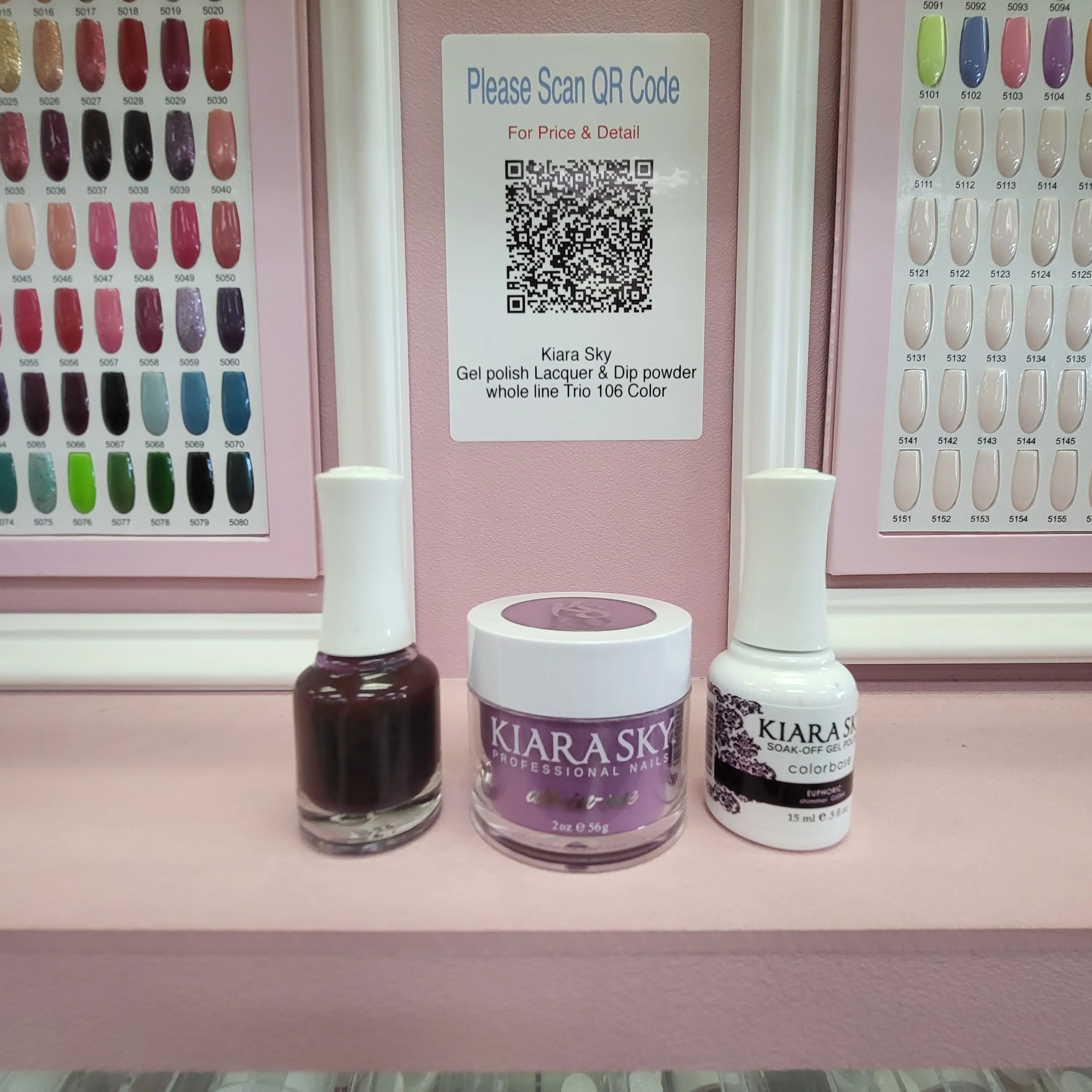 Kiara Sky Gel polish Lacquer & Dip powder whole line Trio 106 Color Free Ship! - Image 2