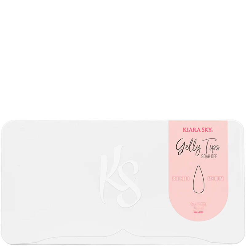 Kiara Sky Gelly Tip Medium Stiletto 500 tips #GT03