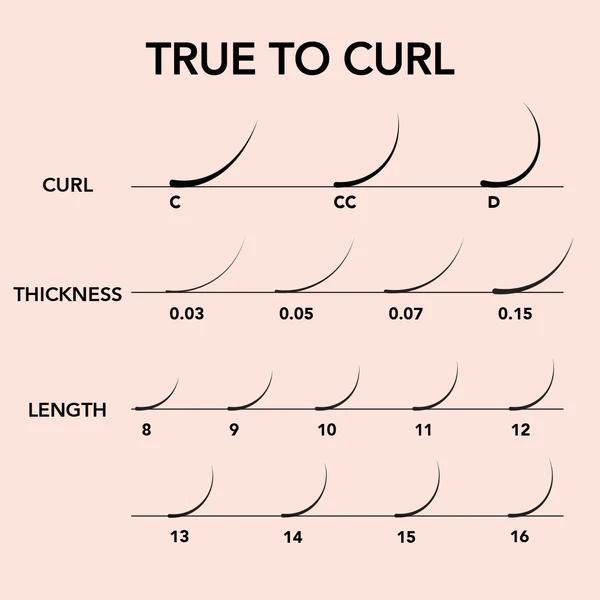 Kiara Sky Lash Extensions Cashmere Classic Thickness 0.15 Curl D Length 14mm CLD1514 - Image 3