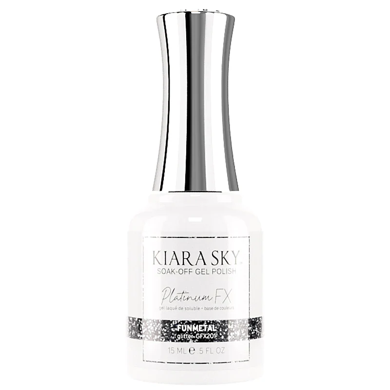 Kiara Sky Platinum FX Gel Polish- FUNMETAL 0.5 oz #GFX201