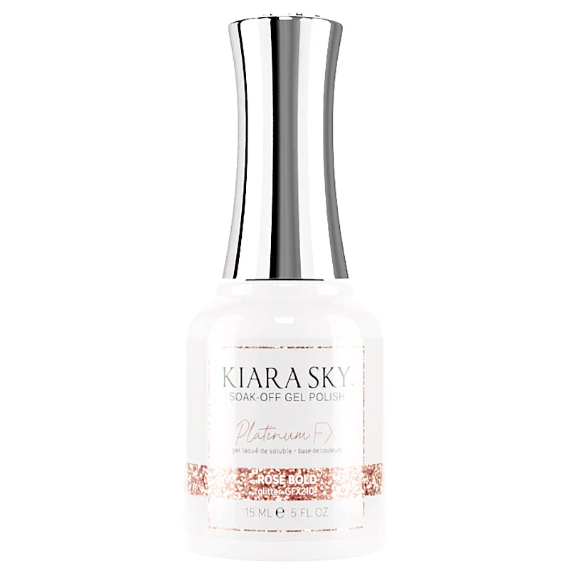 Kiara Sky Platinum FX Gel Polish- ROSE BOLD 0.5 oz #GFX210
