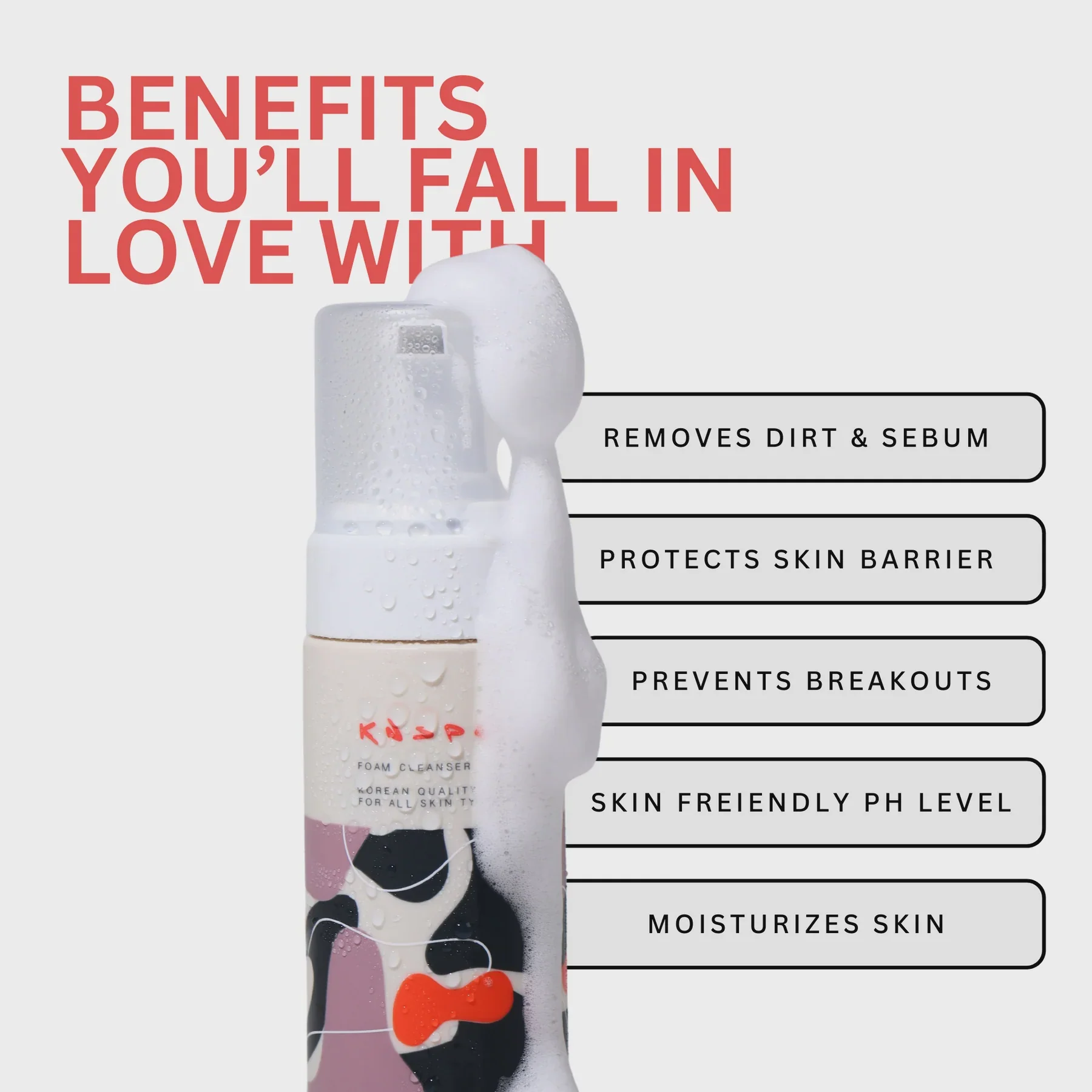 Knspo The Foam Cleanser All Skin Types 150 ml 5.07 fl oz