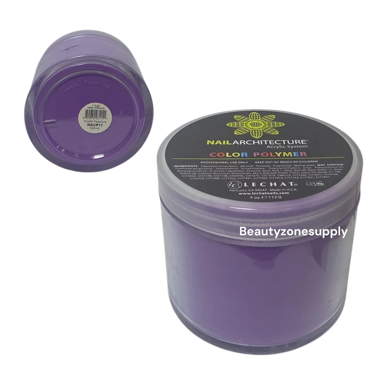 Lechat Nail Architecture Color Polymer Sweet Sapphire 4 oz NACP17