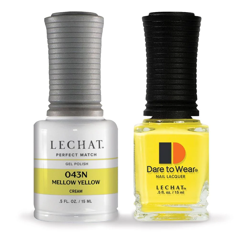 Lechat Perfect match Duo Gel & Lacquer Mellow Yellow PMS043N - Image 2