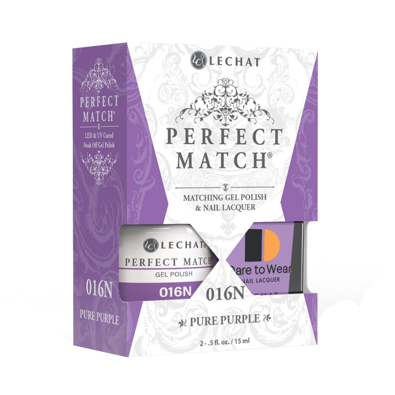 Lechat Perfect match Duo Gel & Lacquer Pure Purple PMS016N