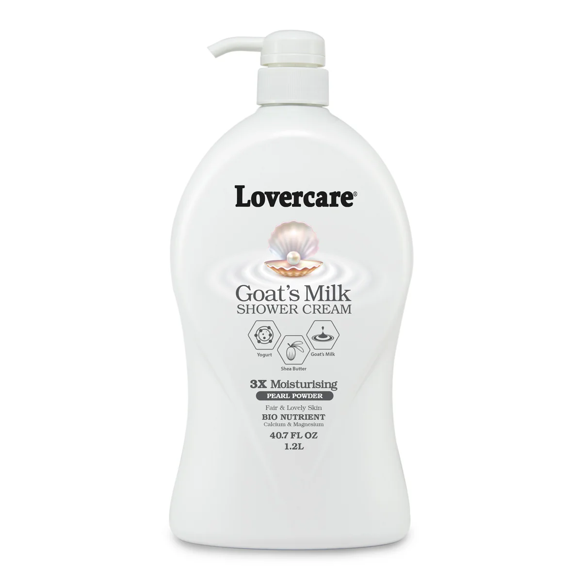 Lover's Care Goat's Milk Shower Cream Pearl Powder 1200 mL. 40.7 oz 230US