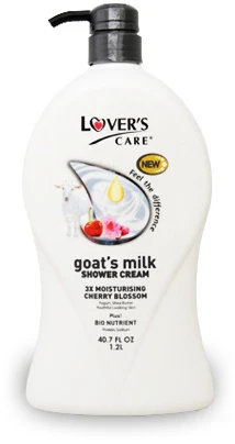 Lover's Care Goat's Milk Shower Cream Cherry Blossom 1200 mL. 40.7 oz #234US - Image 3