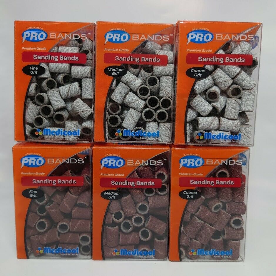 Medicool Pro Bands Acrylic/ Gel Sanding Band [Fine/Medium/Coarse] R/W *Pick Any* - Image 8