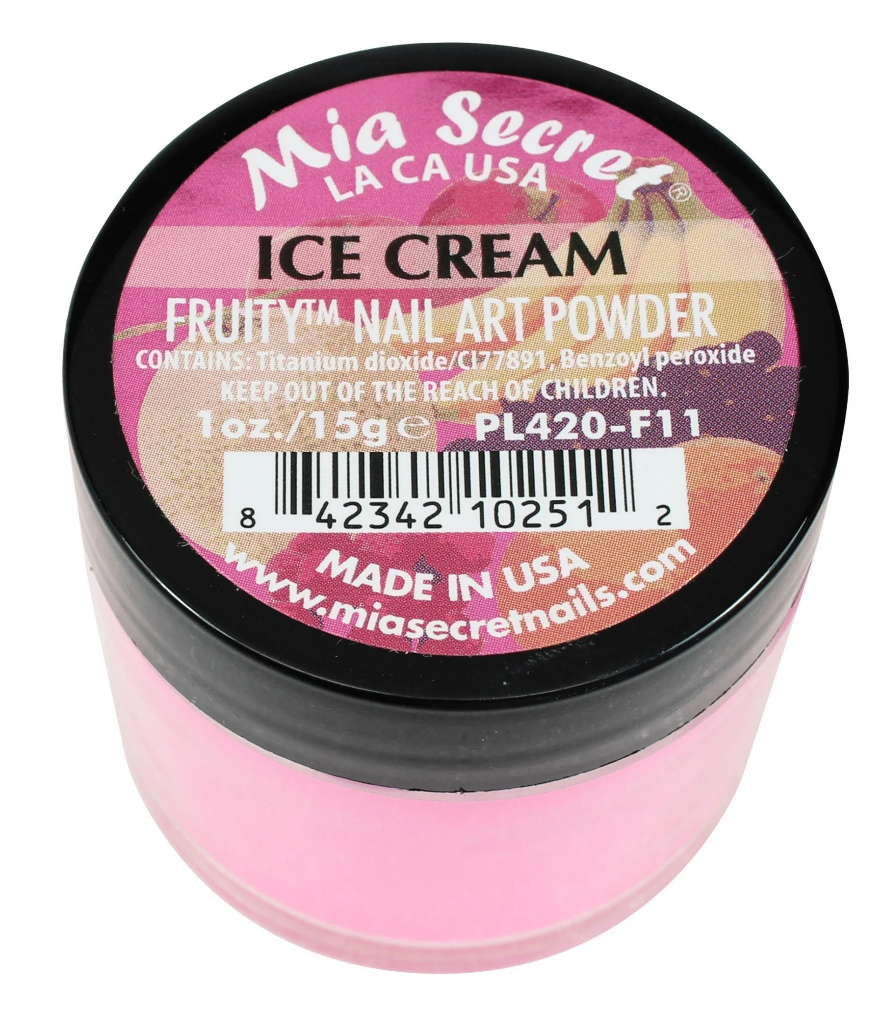 Mia Secret - Ice Cream Fruity Acrylic Powder 1 oz - #PL420-F11 - Image 2