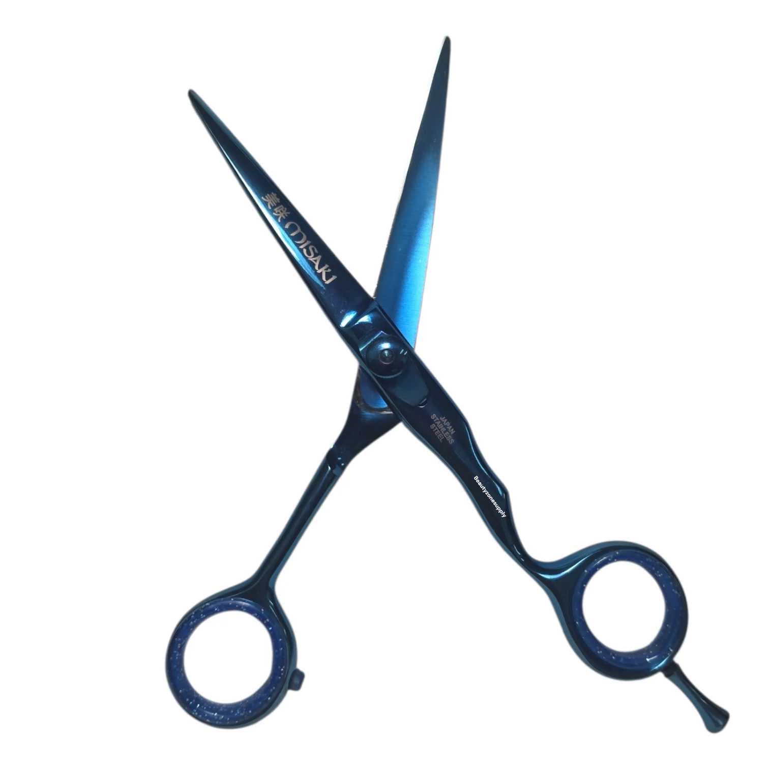 MISAKI Professional Hair-Cutting Shear – Japanese Stainless Steel Blue 6 in - Image 3