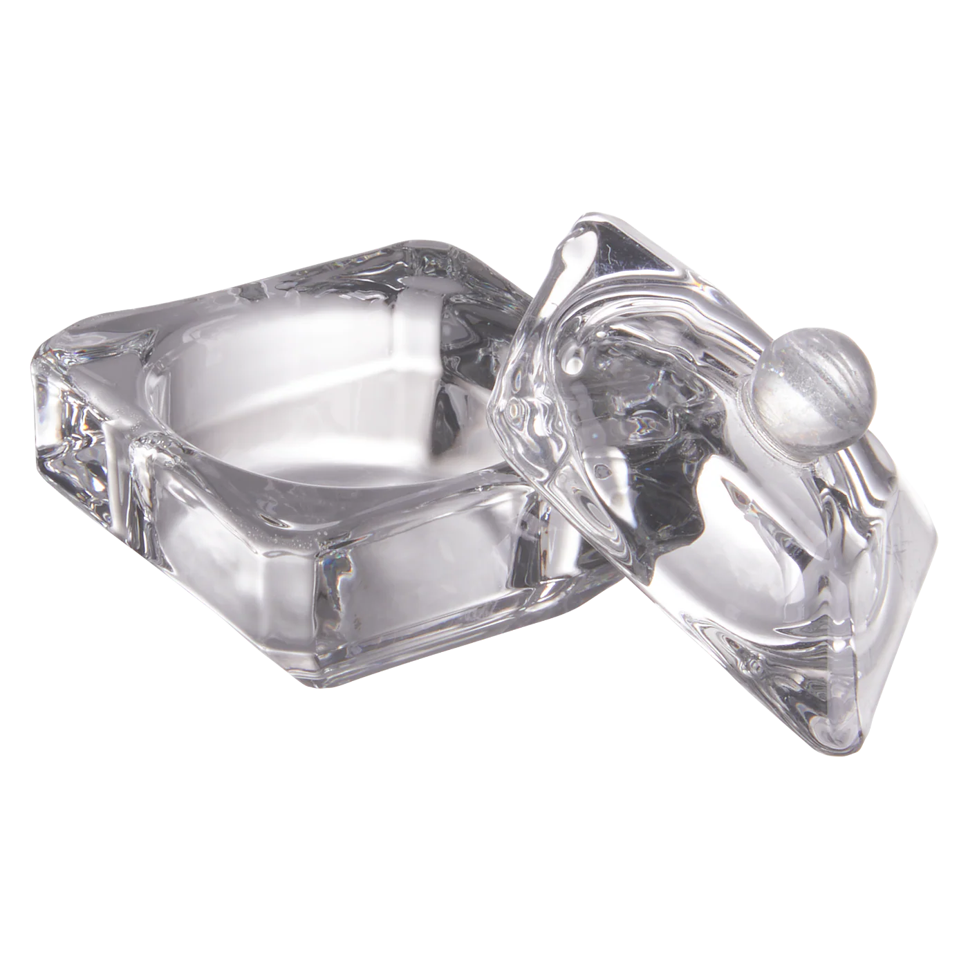 Monika Deluxe Glass Jar with Lid, Square, 10 mL #DL-C575