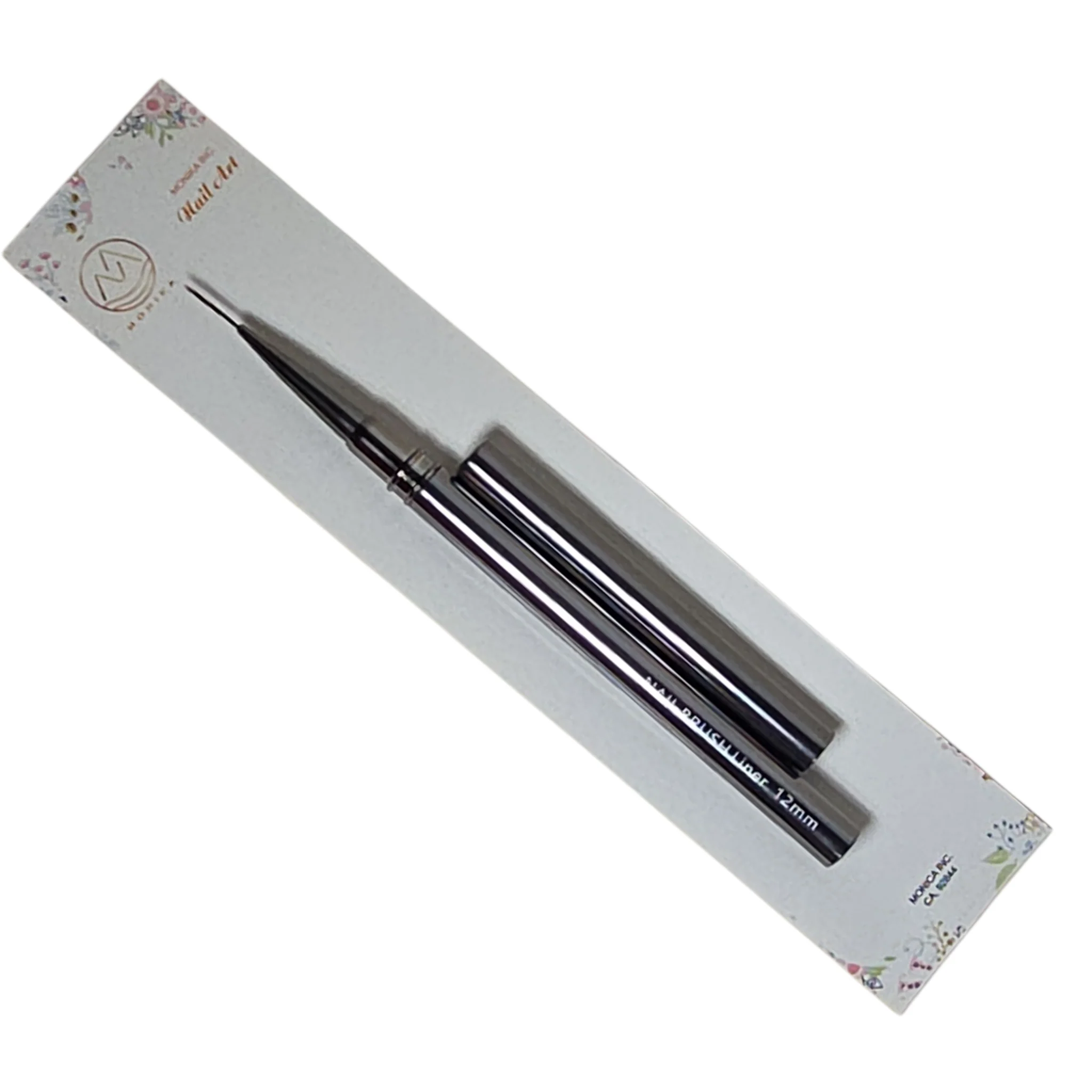 Monika Detail Nail Art Brush Liner Metallic handle - Image 3