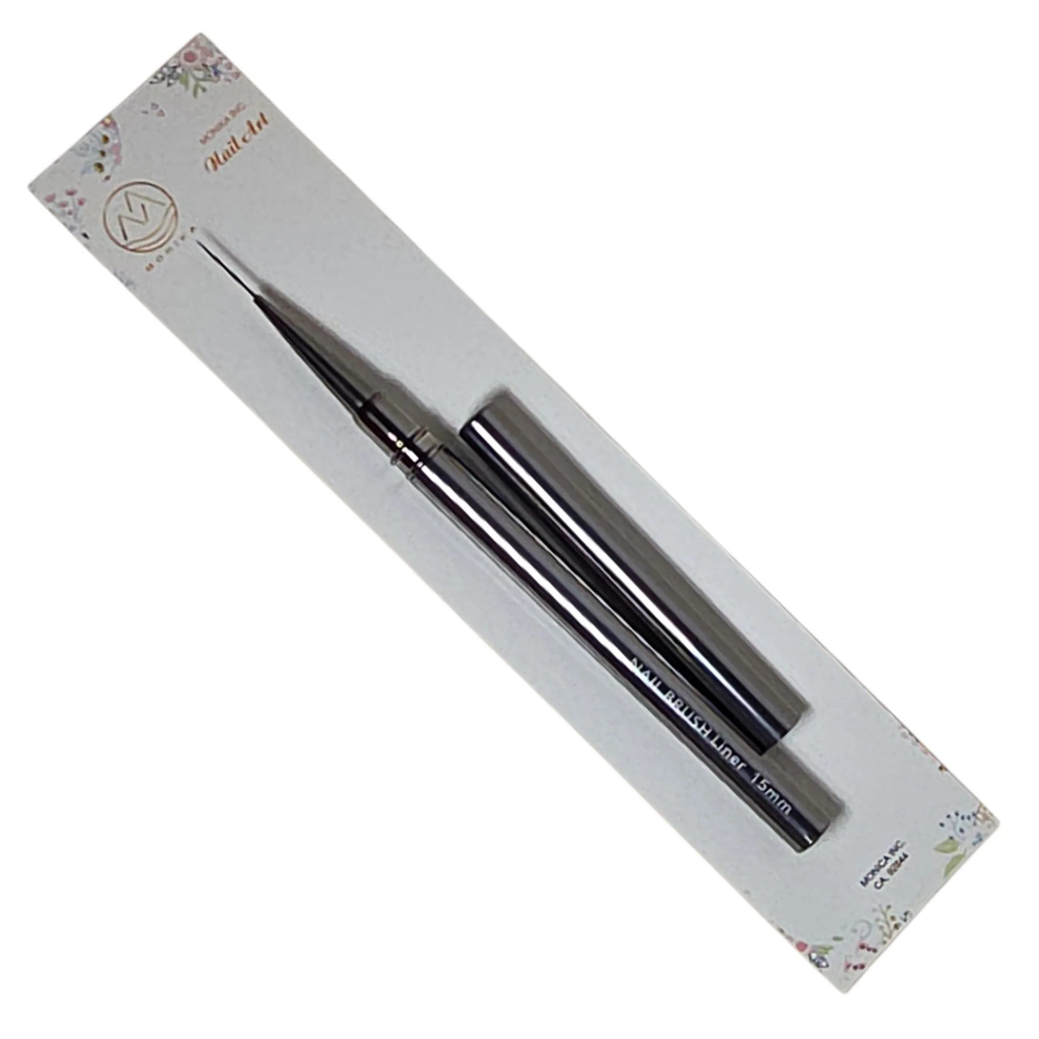 Monika Detail Nail Art Brush Liner Metallic handle - Image 4