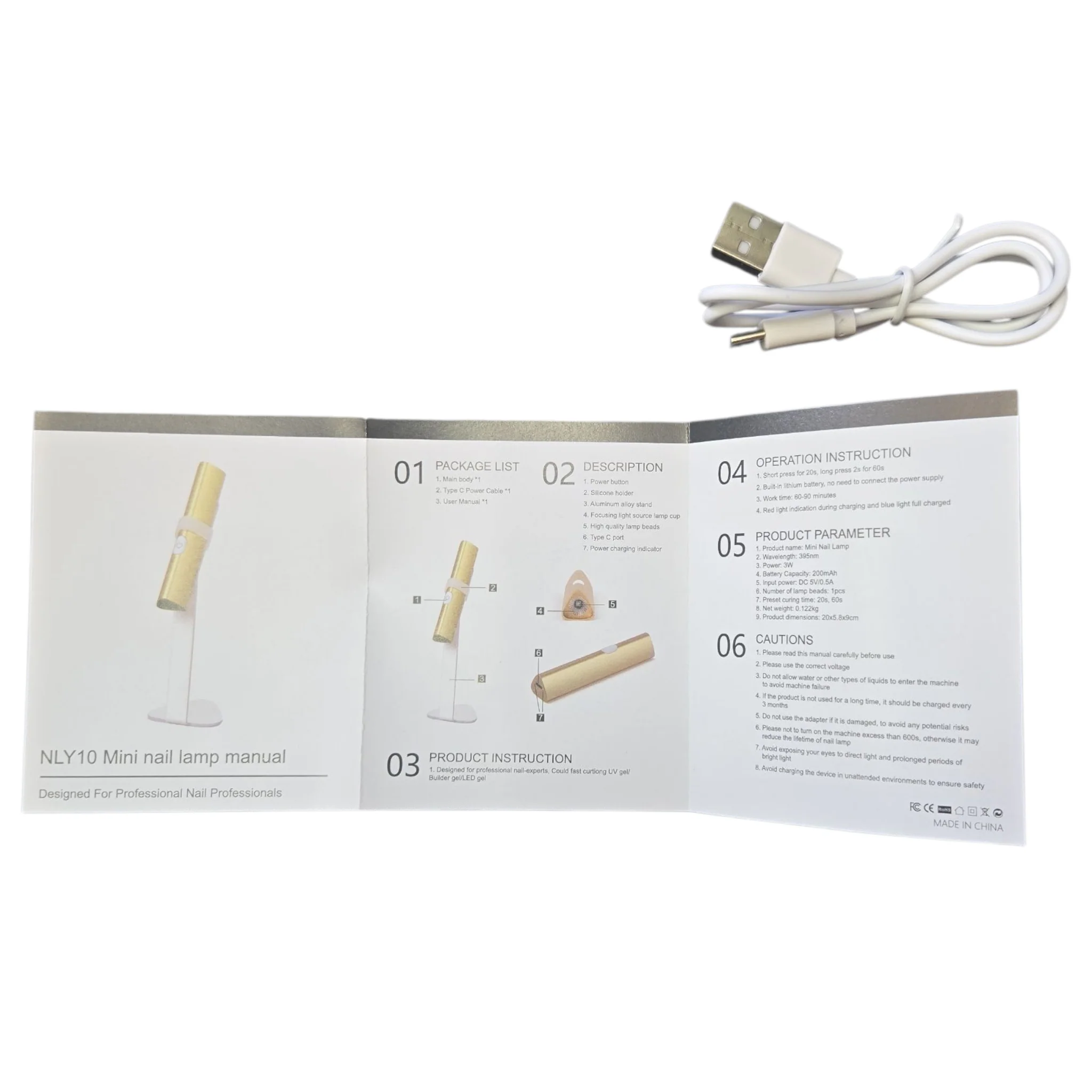 Monika Handle Nail lamp Cordless LED - Image 5
