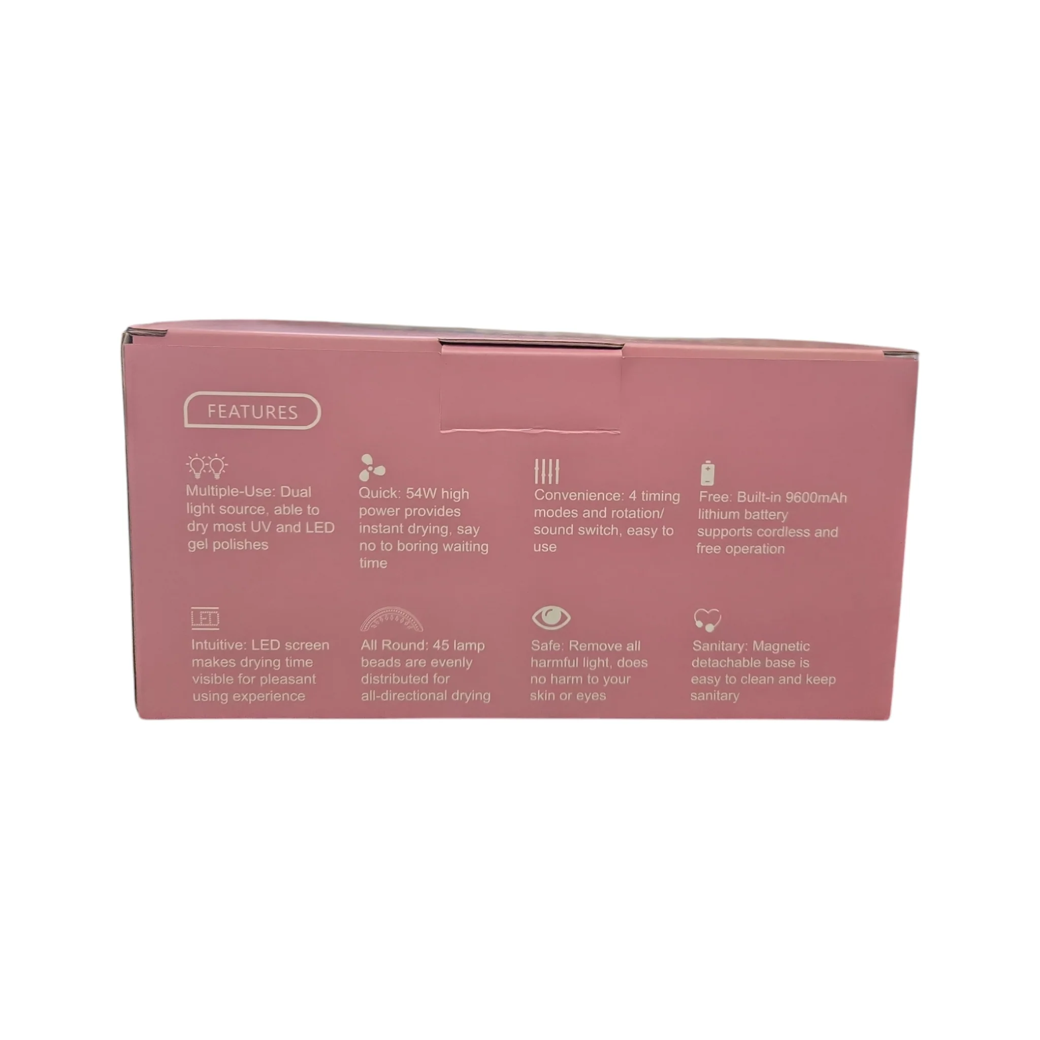 Monika nail Lamp cordless Round White ML03 - Image 2