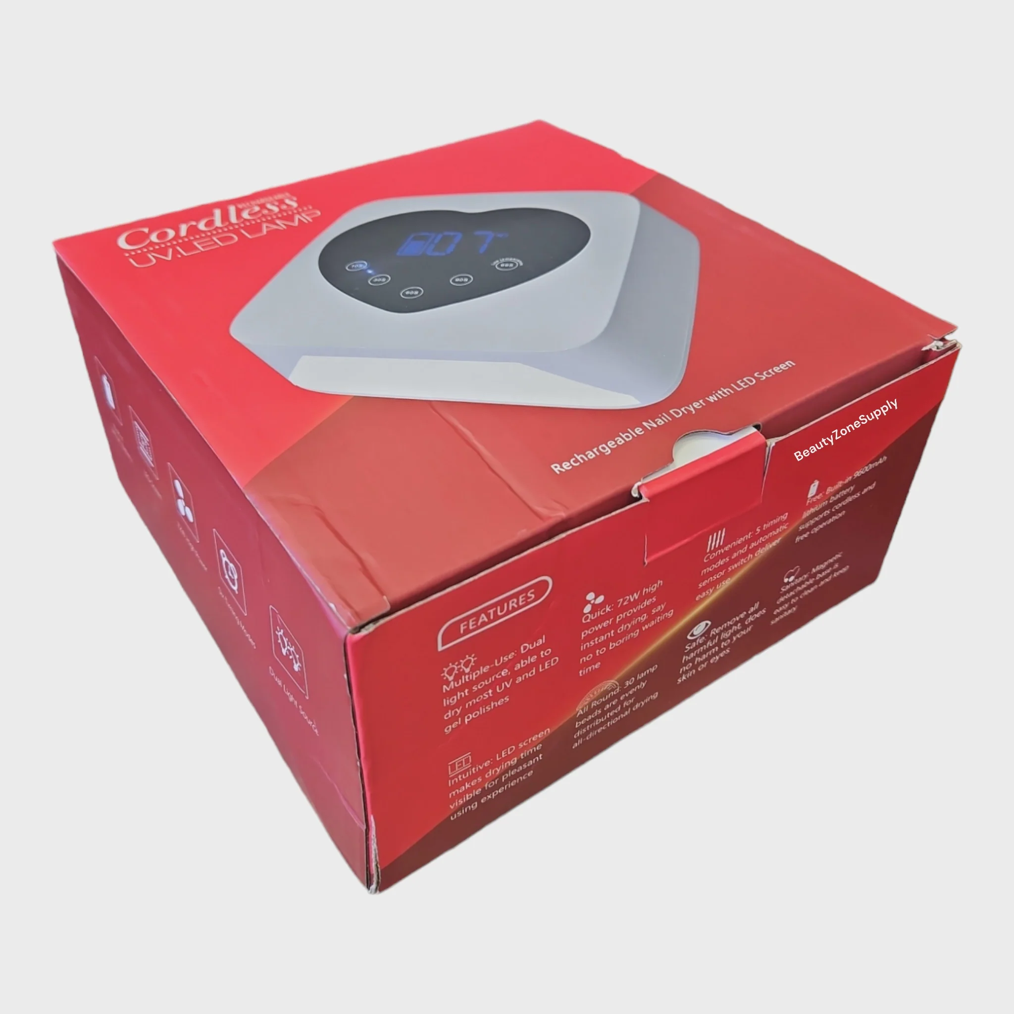 Monika UV LED lamp Cordless Heart Shape Diamond - Image 6