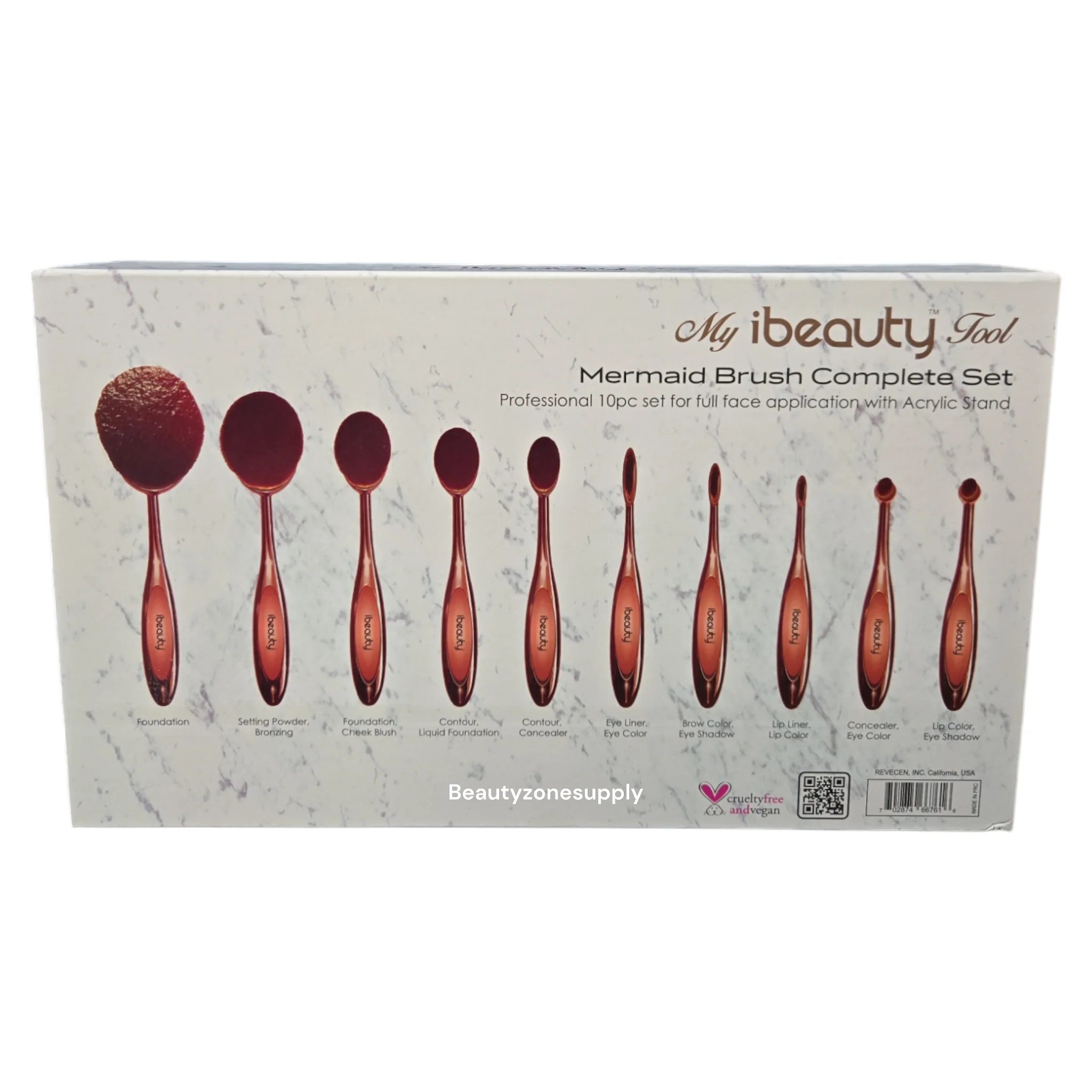 My iBeauty Tool Mermaid Brush Complete Set 10pcs - Image 3