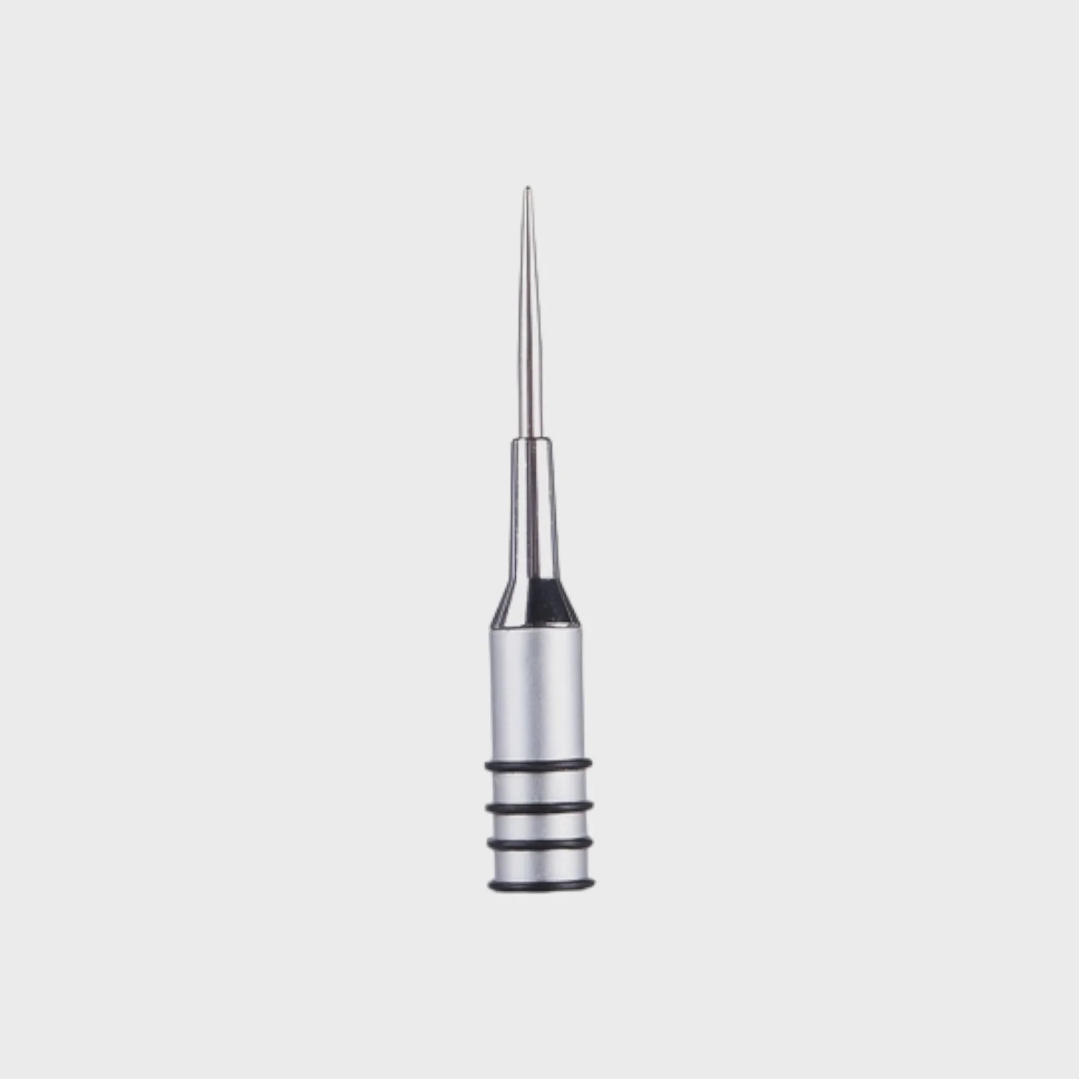Nail Art Design 3D Silver handle 3 rubber Point