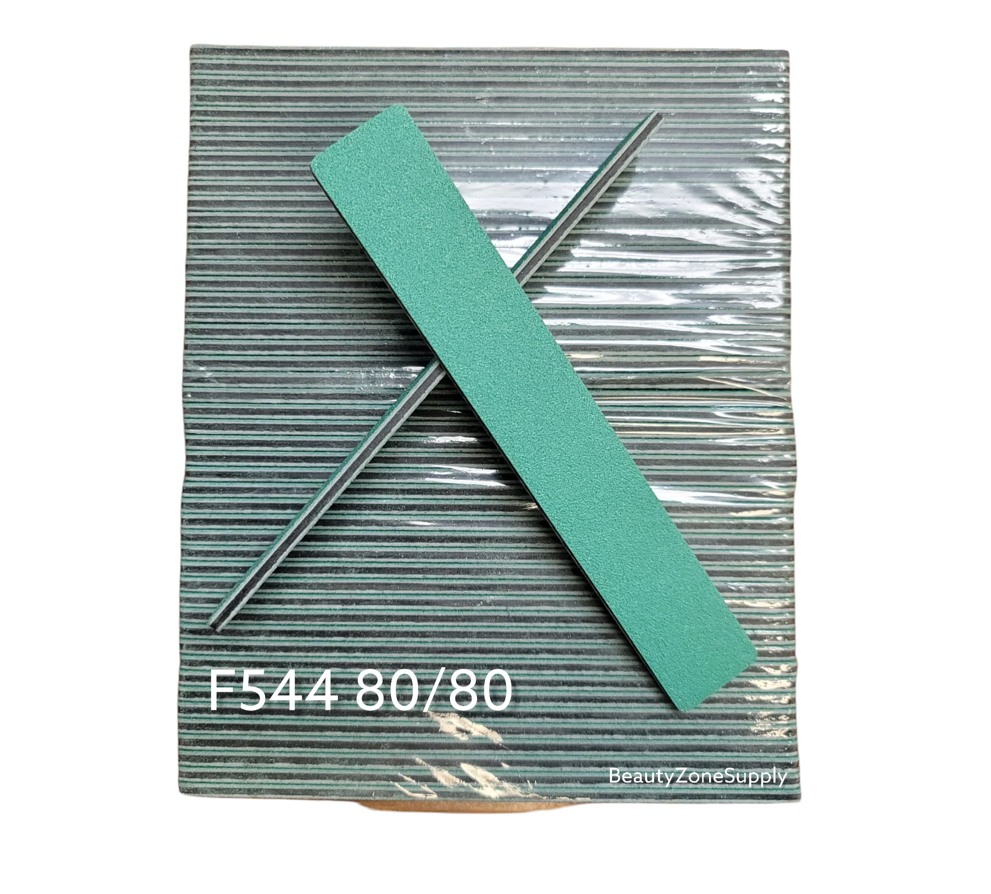 Nail File Green Mylar Grit 80/80 Jumbo USA 50 pcs #F544