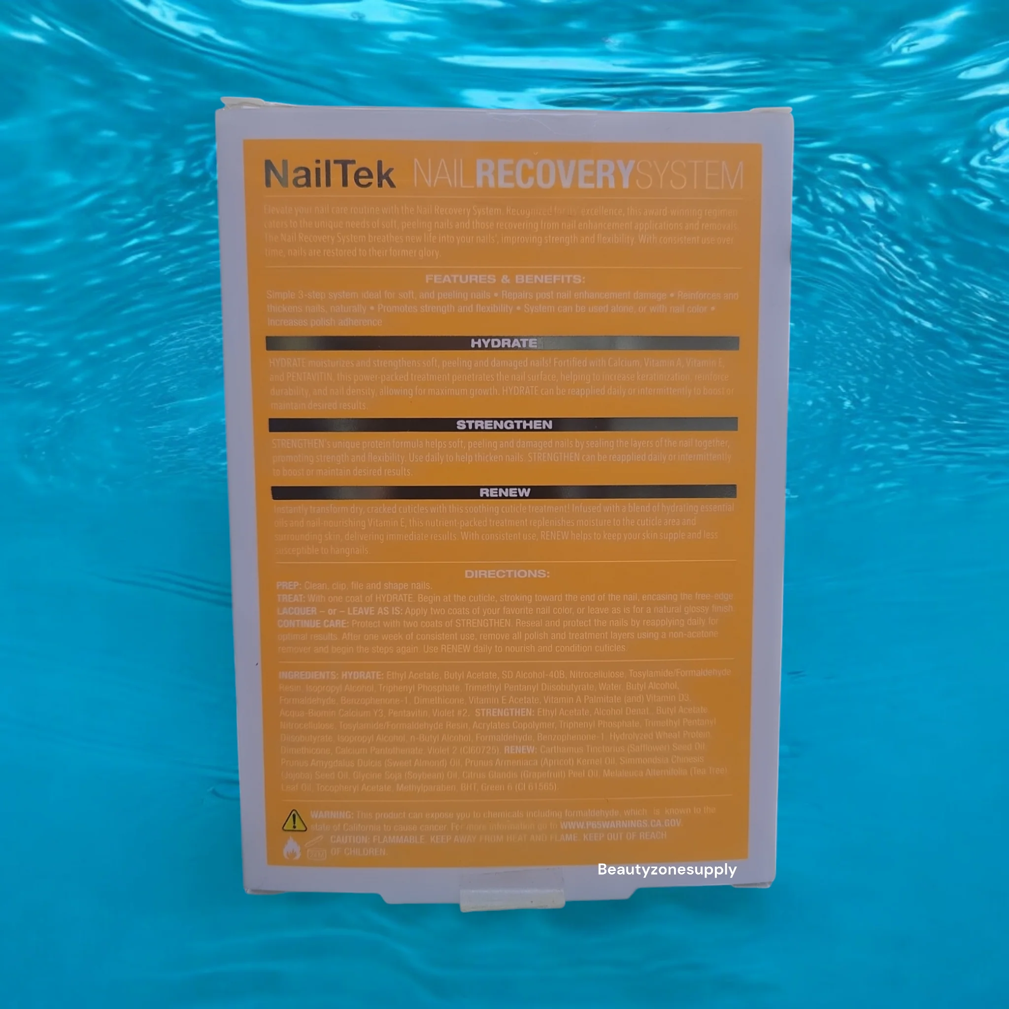 Nail Tek Nail Recovery Kit- For Soft, Peeling Nails- Formula 2 Hydrate, Strengthen, Renew-Cuticle Oil #37807 - Image 2