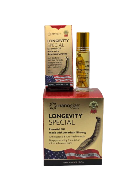 Nanogize Longevity Special Ginseng Essential Oil Dầu Sâm 10 ml box 6 pcs - Image 2