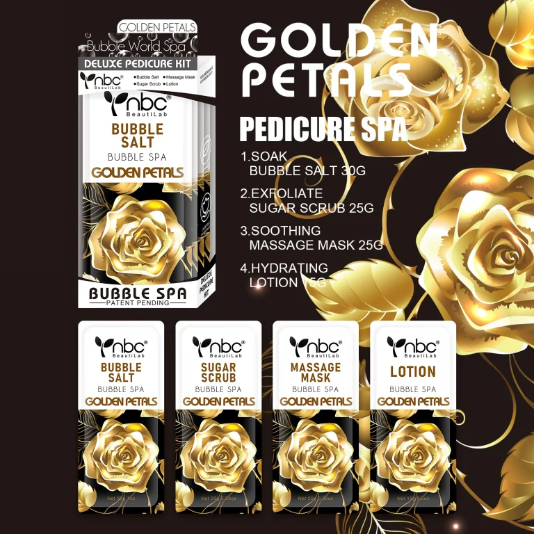 NBC Bubble World 4 in 1 Spa Golden Petals Case 50pack - Image 2