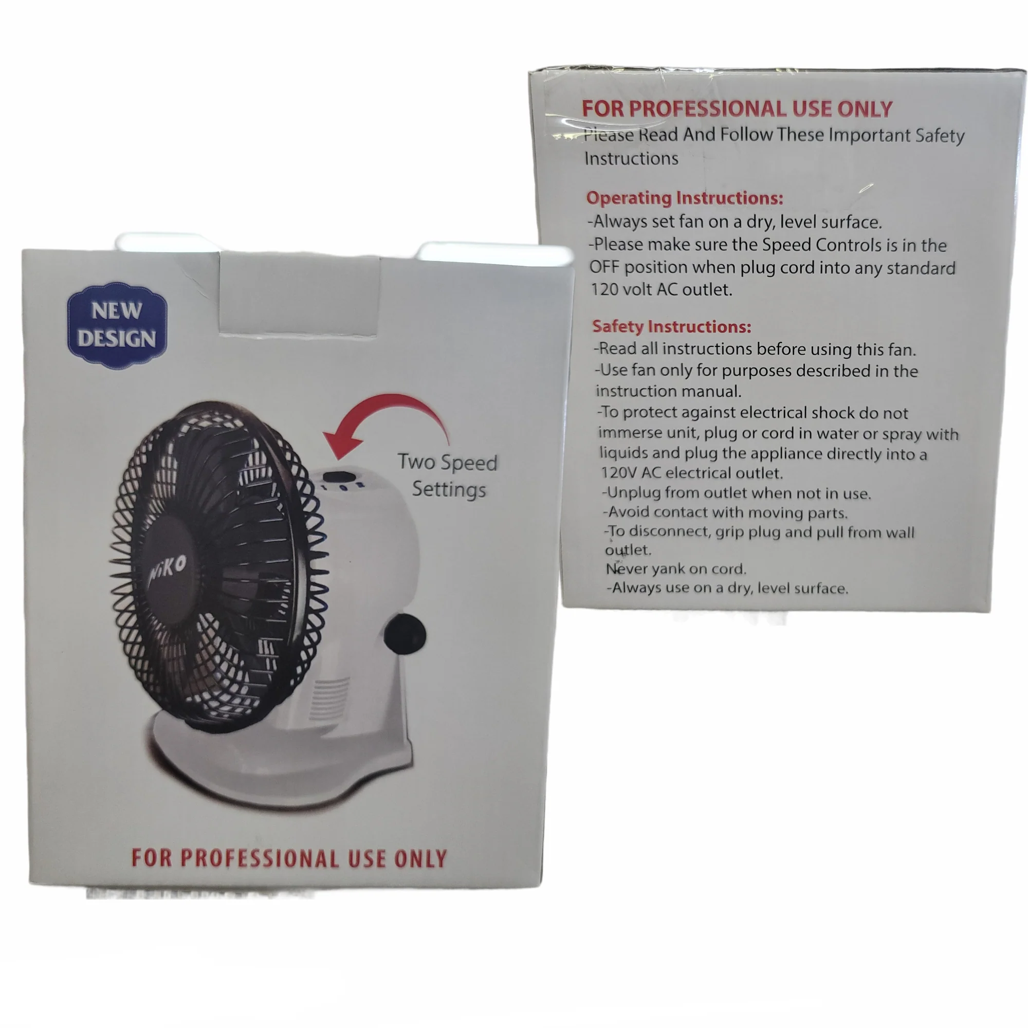Niko Mini Nail Fan Two Speed Settings Black - Image 2
